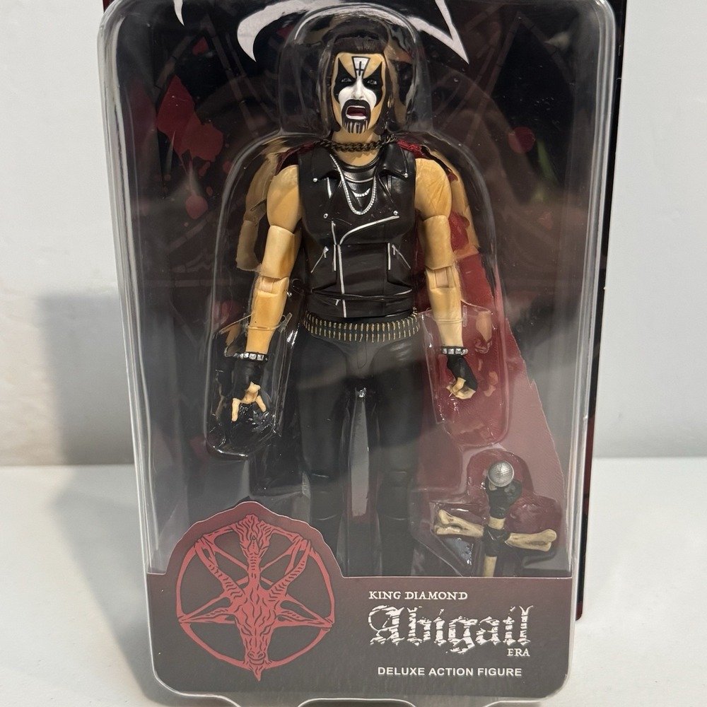 SUPER7 MUSIC DELUXE ACTION FIGURE KING DIAMOND ABIGAIL ERA WEAR TO PACKAGE